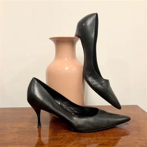 black prada stilettos|vintage Prada stilettos.